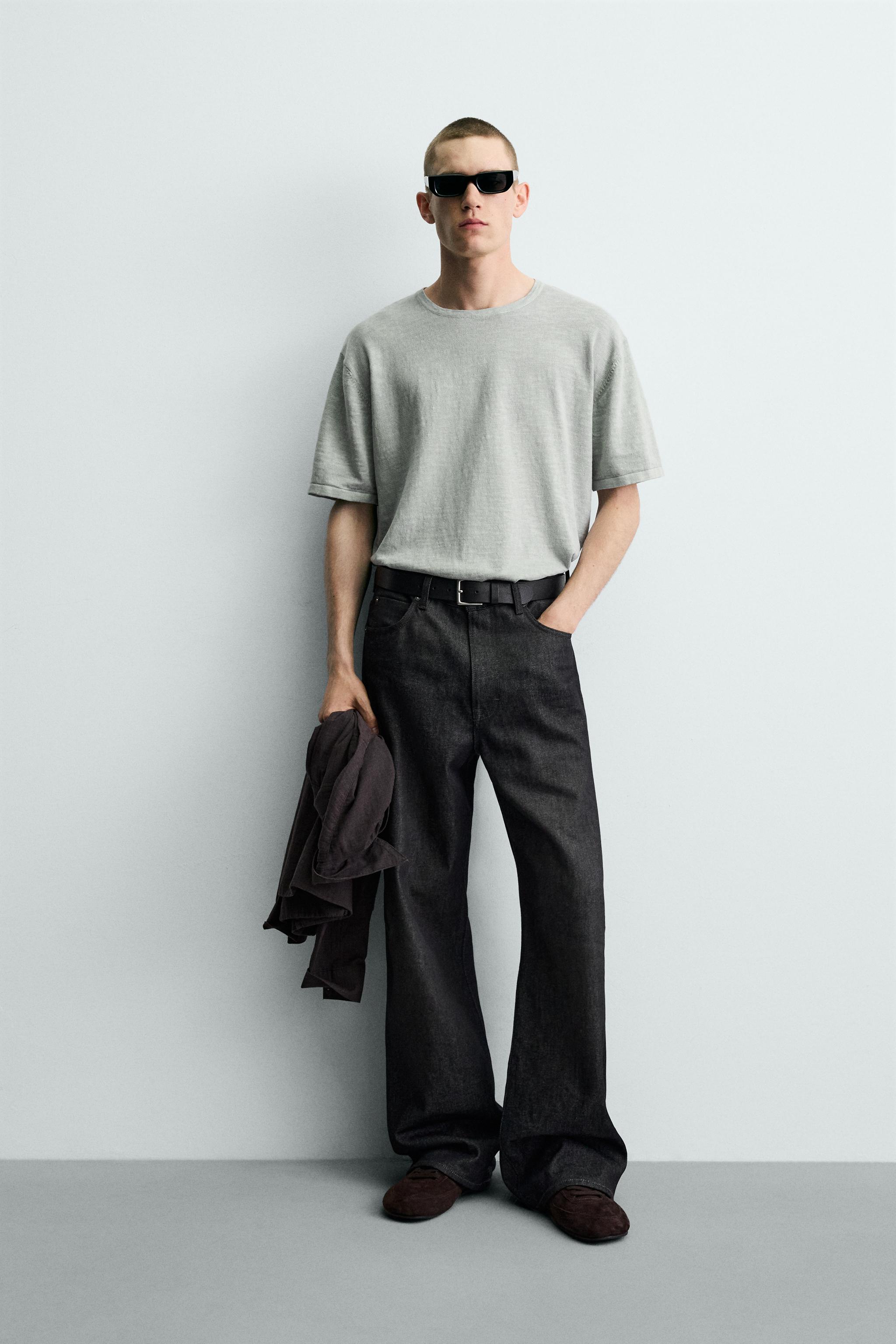 FLAMÉ TEXTURED KNIT T-SHIRT